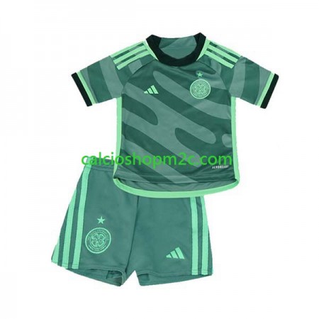 Celtic FC Bambino Maglia Terza 2023/2024 Manica Corta (+ Pantaloncini)